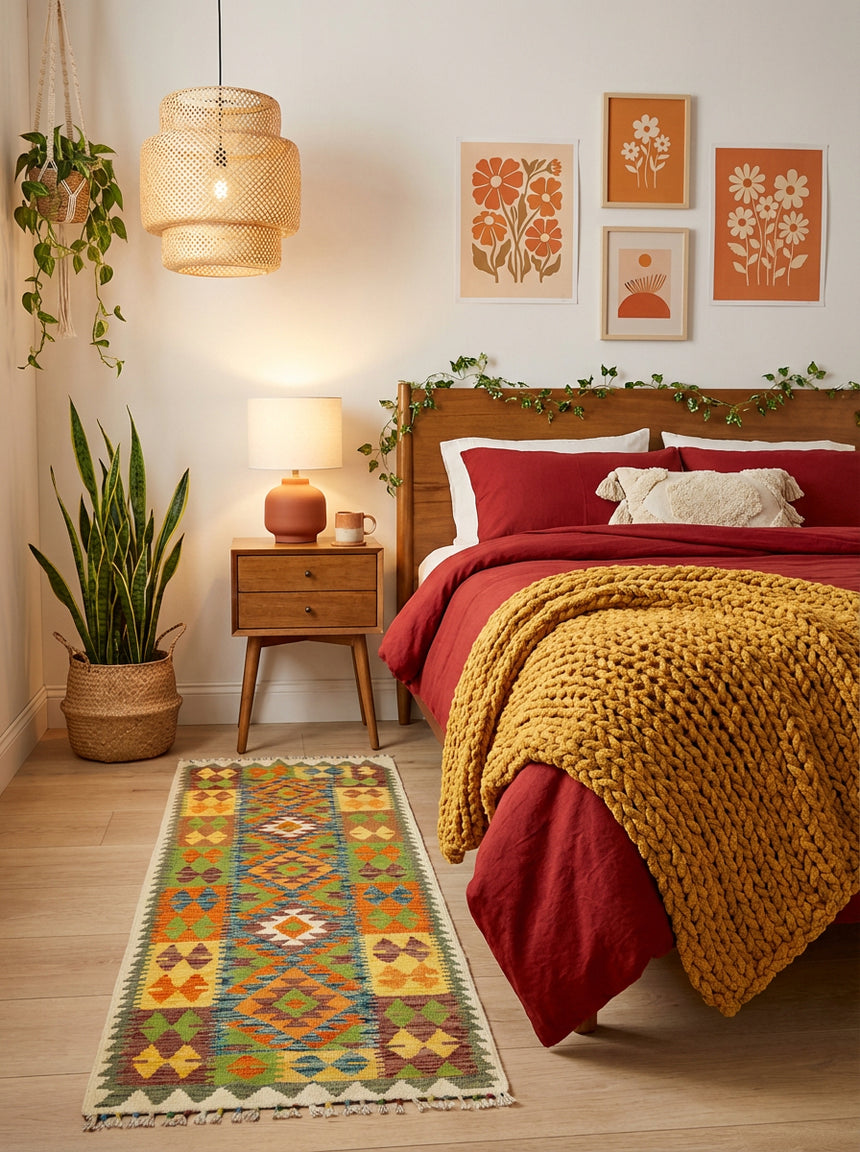 Kilim Afgano | 200 x 74 cm