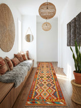 Kilim Afgano | 398 x 80 cm