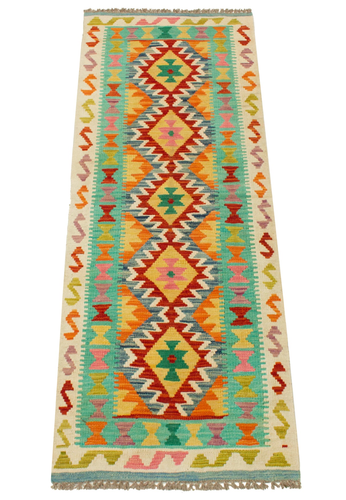 Kilim Afghan | 202 x 74 cm