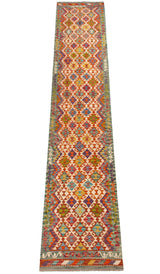 Kilim Afgano | 393 x 78 cm