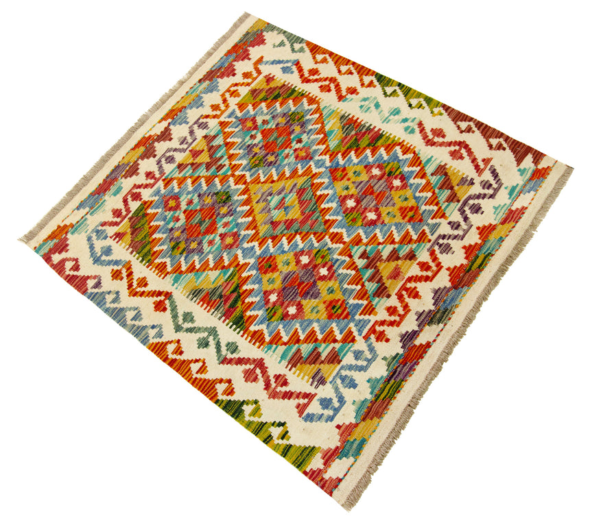Kilim Afgano | 101 x 99 cm
