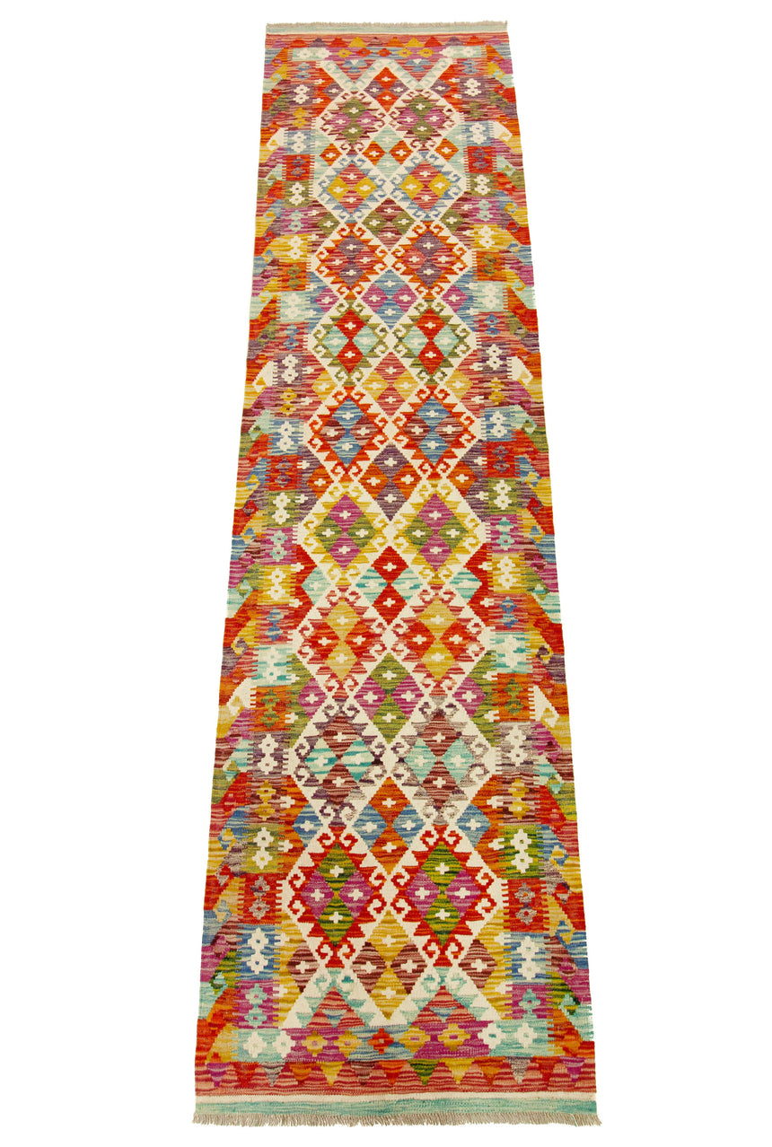 Kilim Afgano | 293 x 76 cm