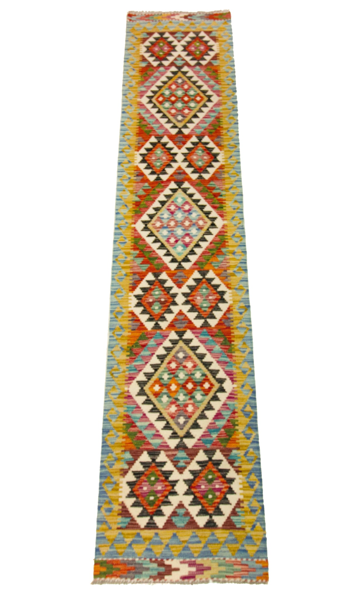 Kilim Afgano | 294 x 63 cm