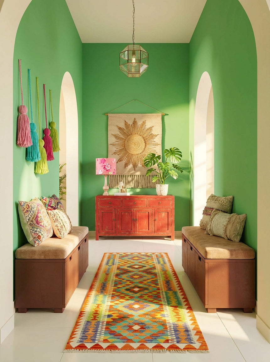 Kilim Afgano | 196 x 71 cm