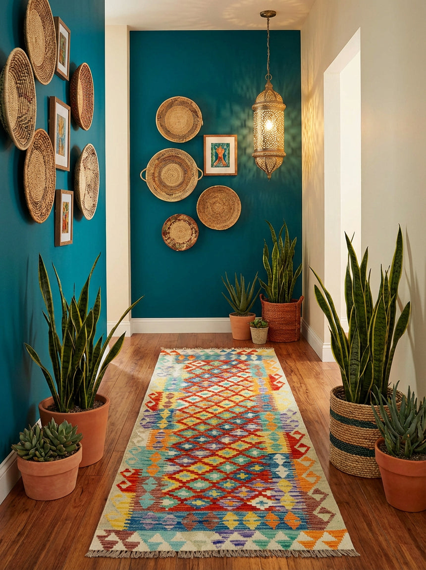 Kilim Afgano | 193 x 80 cm