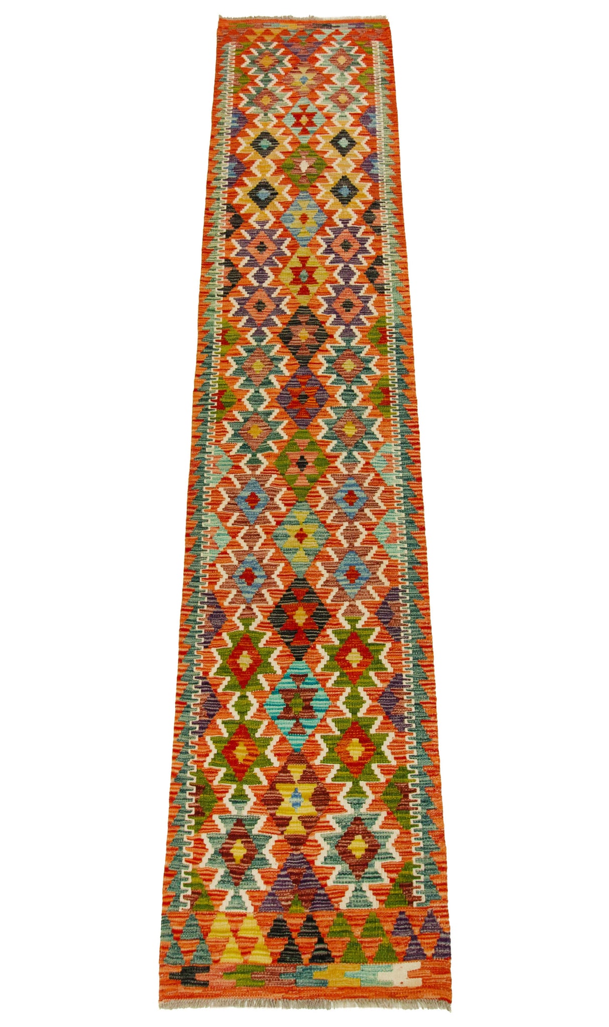Kilim Afgano | 295 x 63 cm