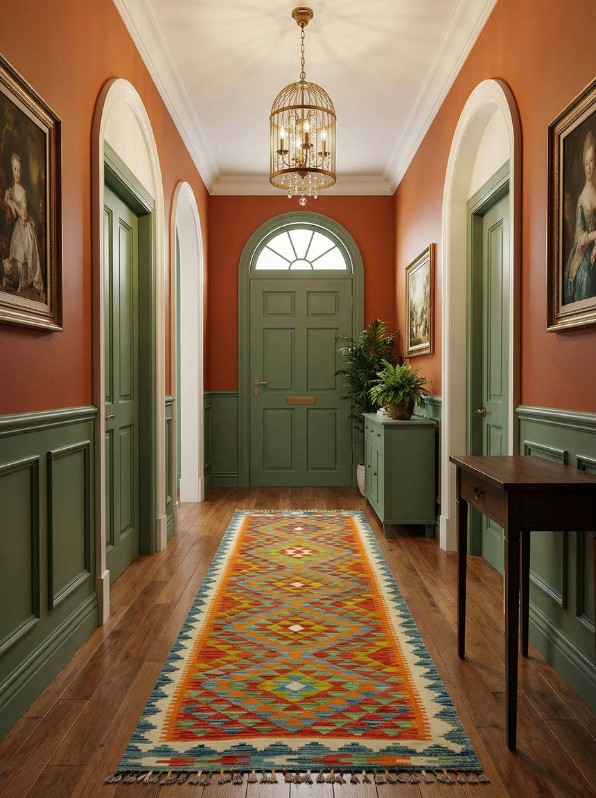 Kilim Afgano | 214 x 74 cm