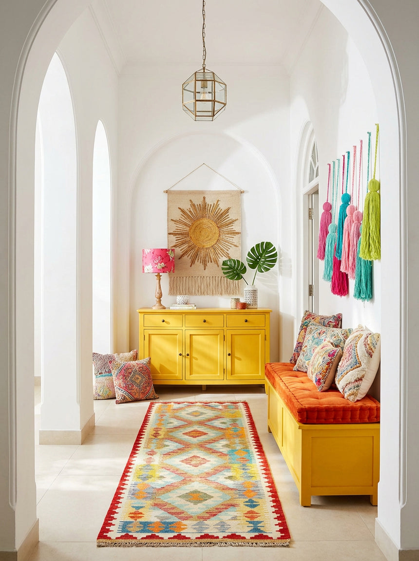 Kilim Afgano | 208 x 64 cm