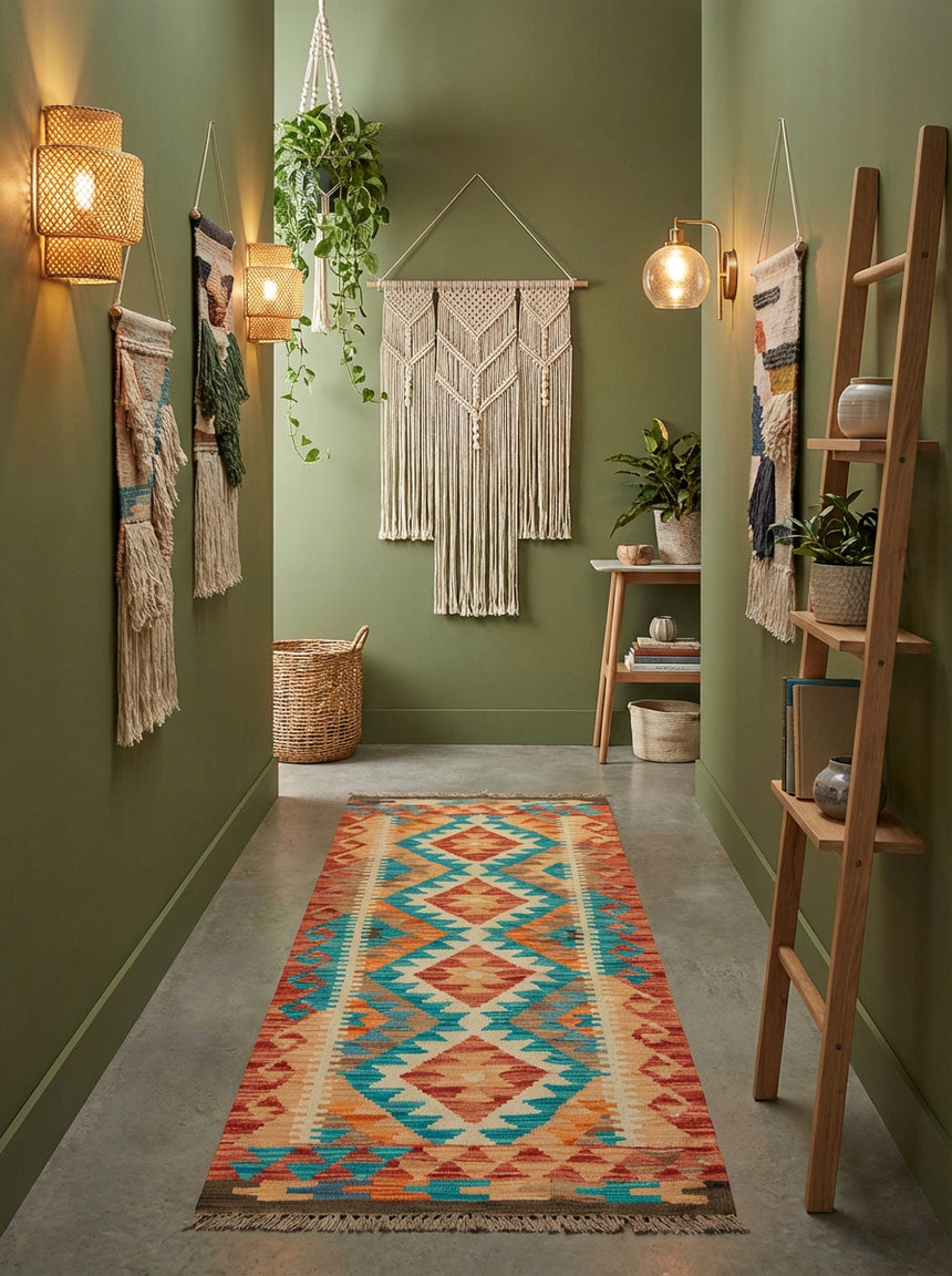 Kilim Afgano | 189 x 63 cm