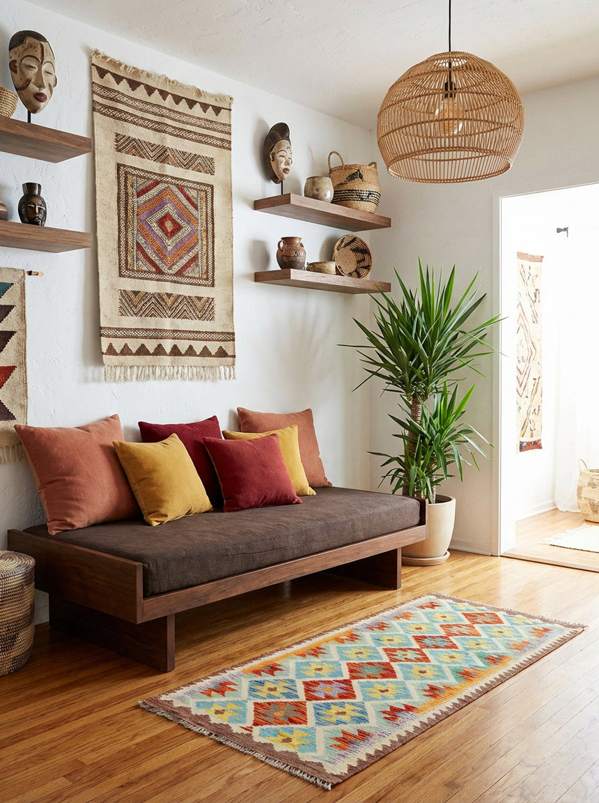 Kilim Afgano | 192 x 72 cm