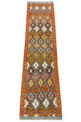 Kilim Afgano | 299 x 76 cm