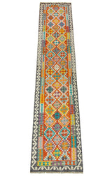 Kilim Afgano | 408 x 83 cm