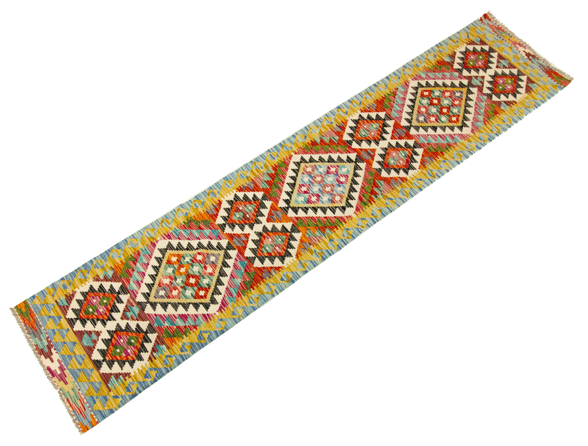 Kilim Afgano | 294 x 63 cm