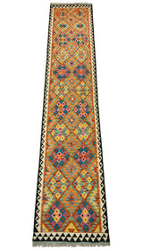 Kilim Afgano | 397 x 81 cm