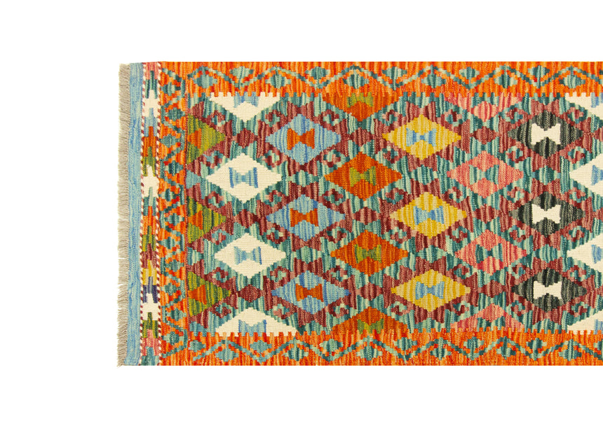 Kilim Afgano | 299 x 76 cm