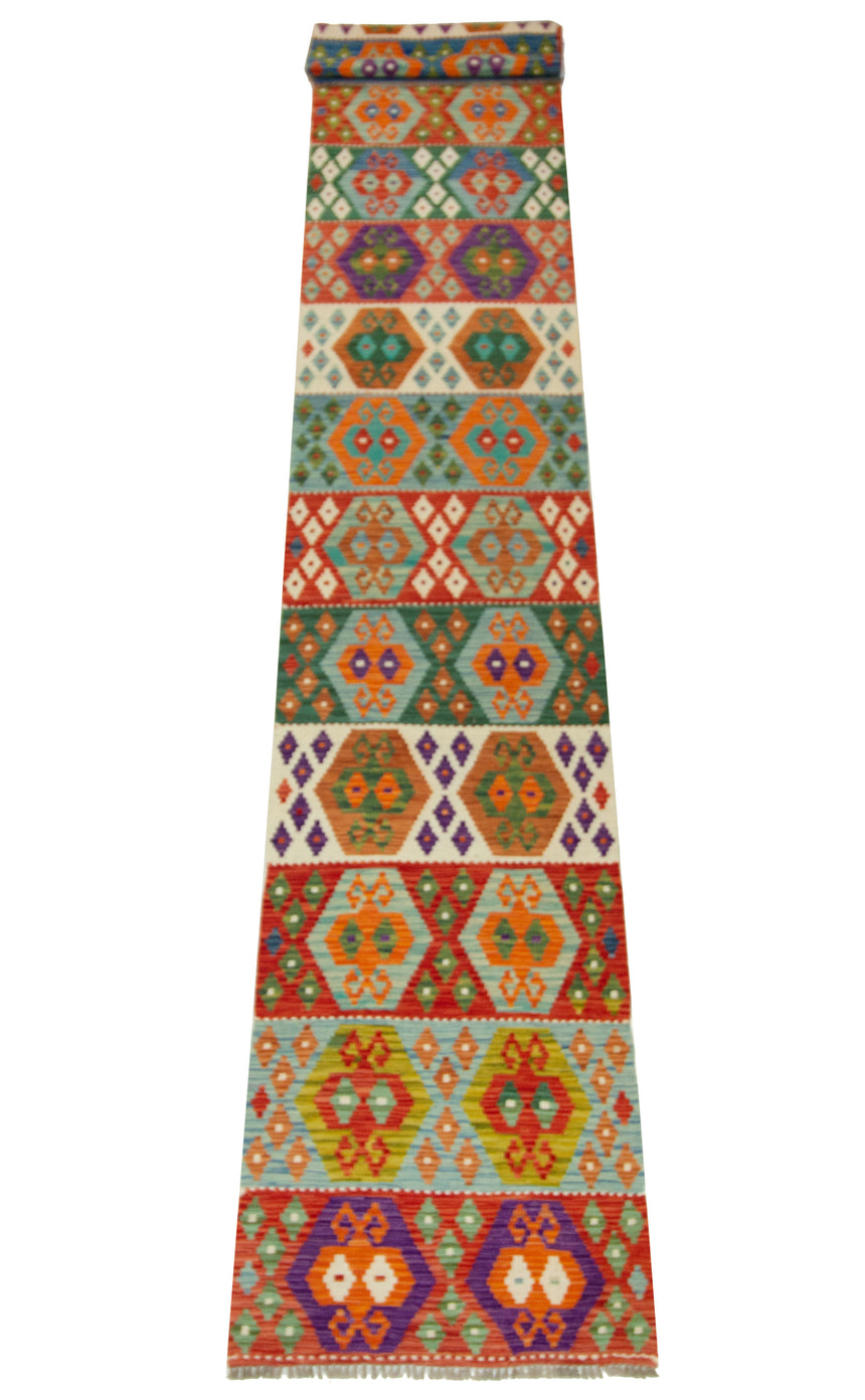 Kilim Afgano | 488 x 81 cm