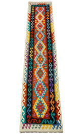 Kilim Afgano | 397 x 80 cm
