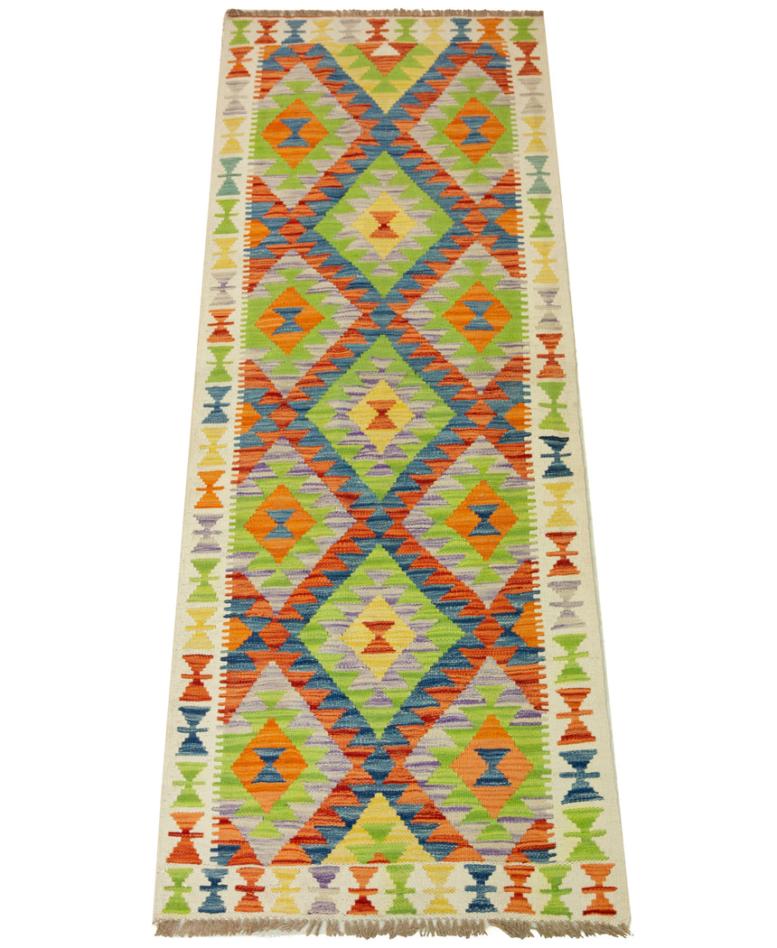 Kilim Afgano | 204 x 77 cm
