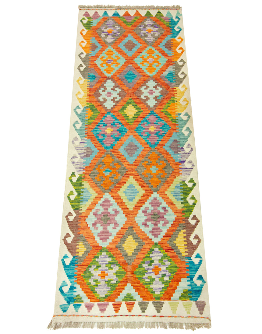 Kilim Afgano | 206 x 77 cm