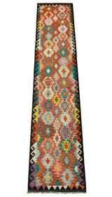 Kilim Afgano | 397 x 94 cm