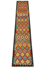 Kilim Afgano | 392 x 80 cm