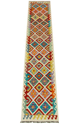 Kilim Afgano | 395 x 81 cm