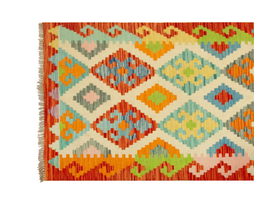 Kilim Afgano | 206 x 83 cm