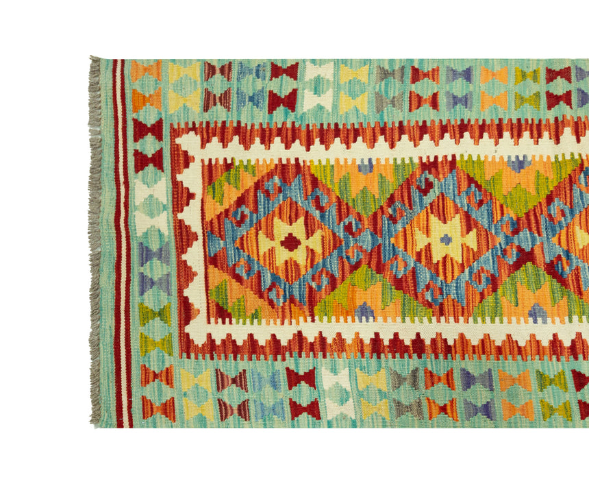 Kilim Afgano | 407 x 80 cm