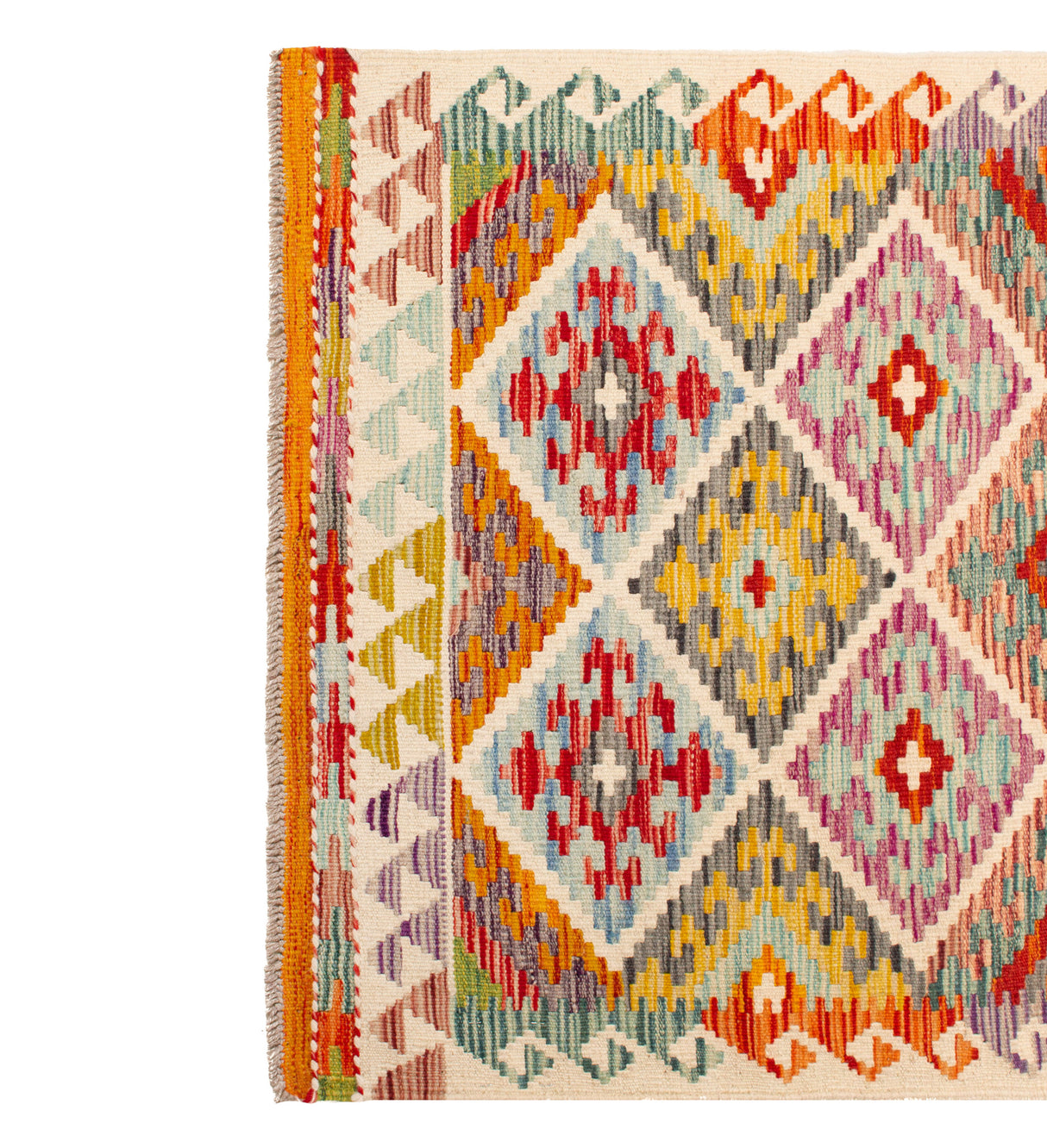 Kilim Afgano | 299 x 82 cm