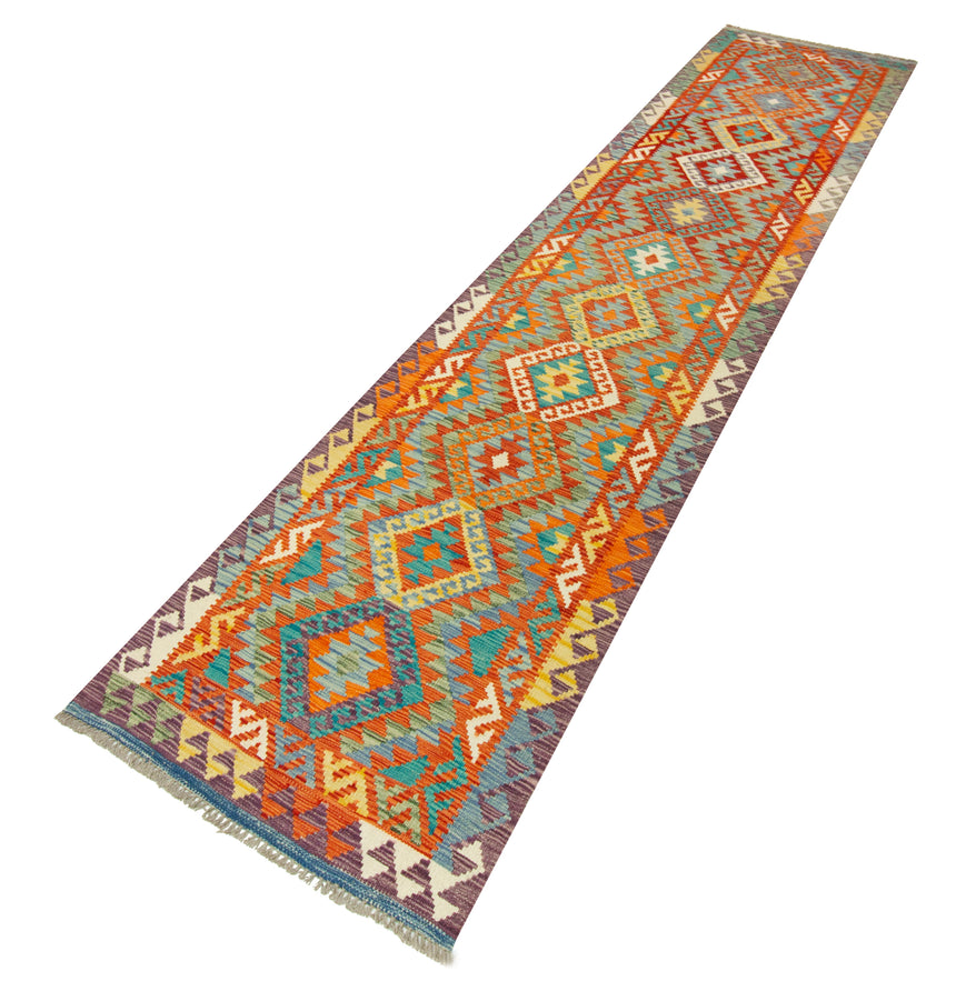 Kilim Afgano | 393 x 92 cm