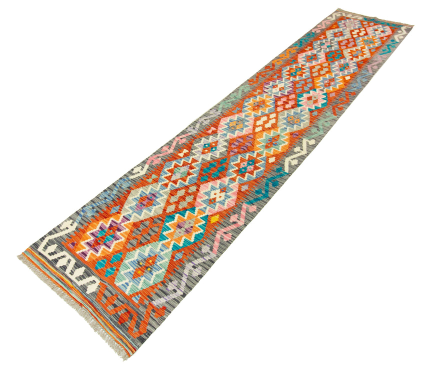 Kilim Afgano | 387 x 80 cm