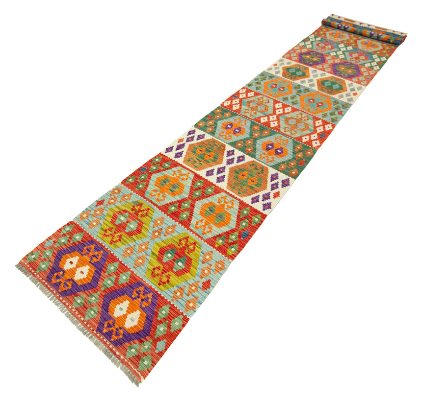 Kilim Afgano | 488 x 81 cm