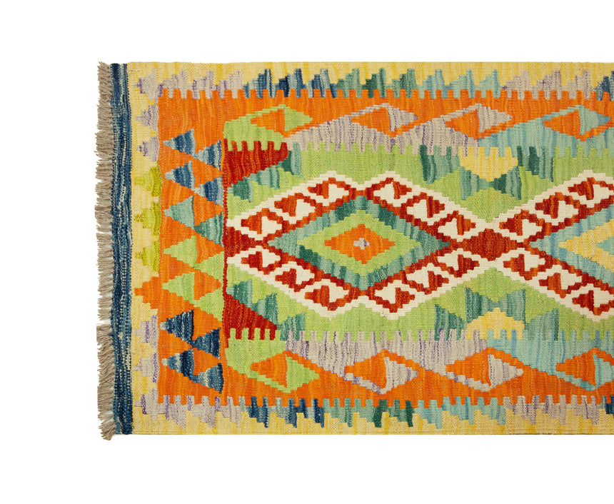 Kilim Afgano | 199 x 73 cm