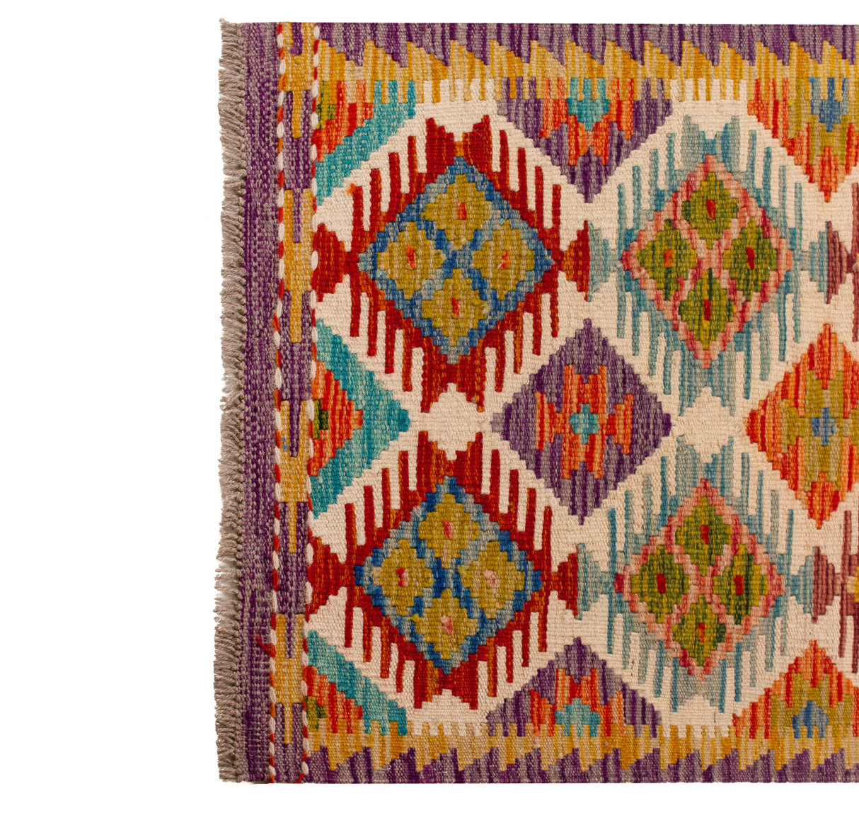 Kilim Afgano | 247 x 63 cm