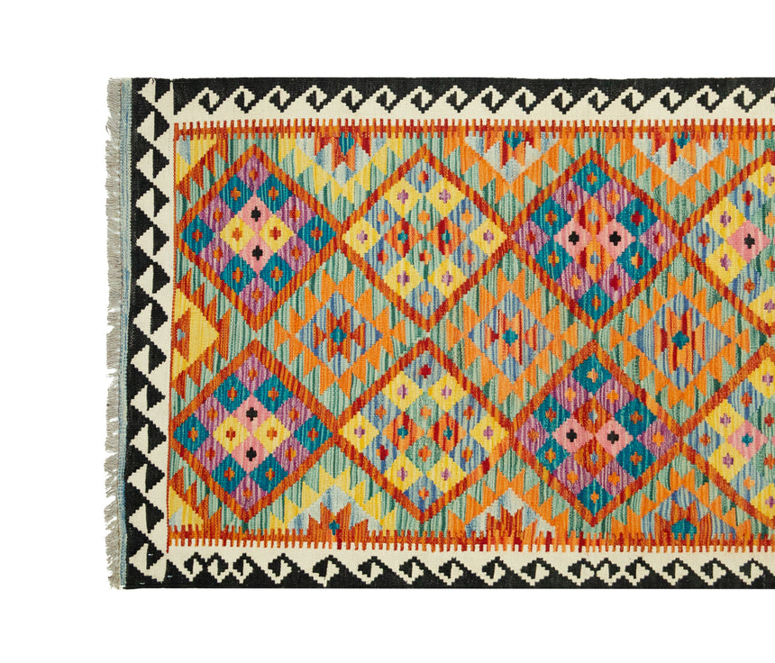 Kilim Afgano | 397 x 81 cm