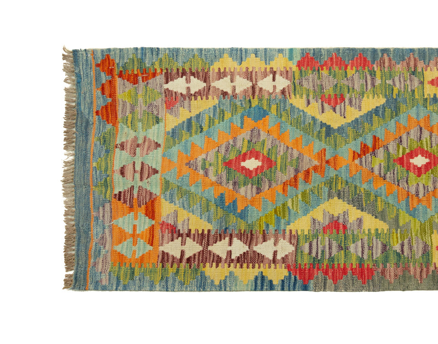 Kilim Afgano | 203 x 65 cm