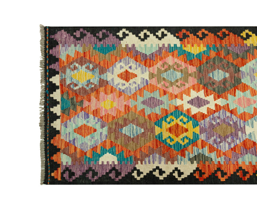 Kilim Afgano | 397 x 94 cm
