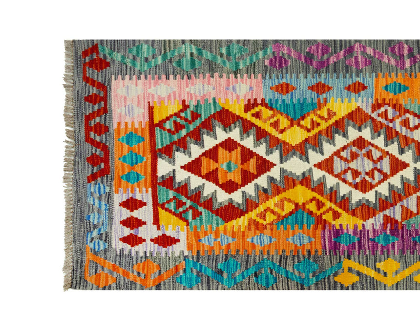 Kilim Afgano | 410 x 83 cm
