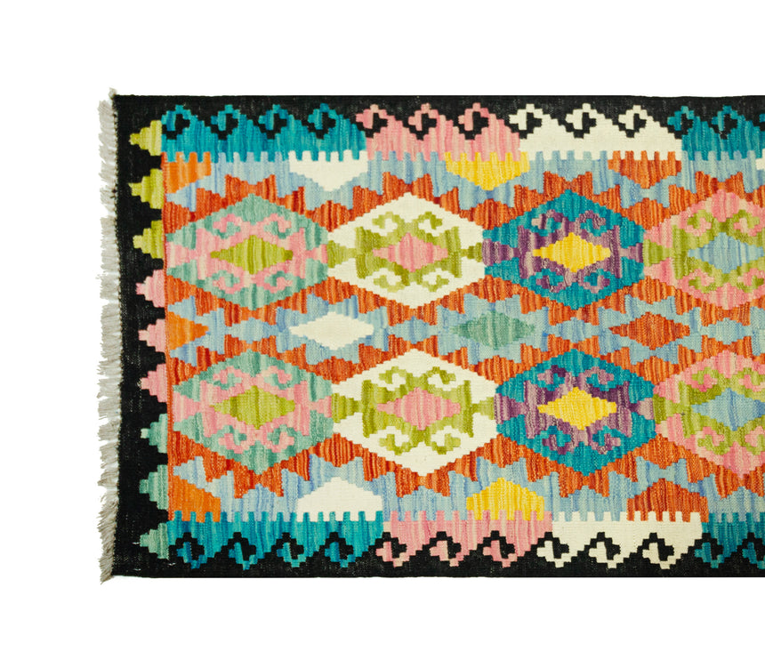 Kilim Afgano | 388 x 82 cm