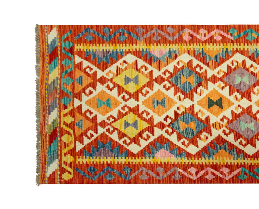 Kilim Afgano | 398 x 80 cm