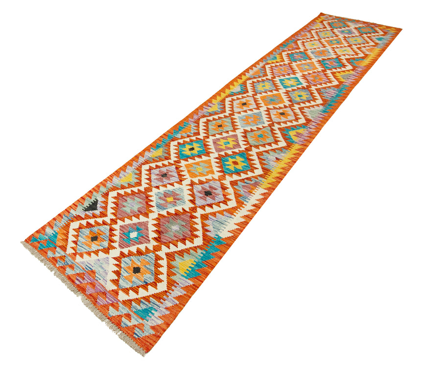 Kilim Afgano | 387 x 79 cm
