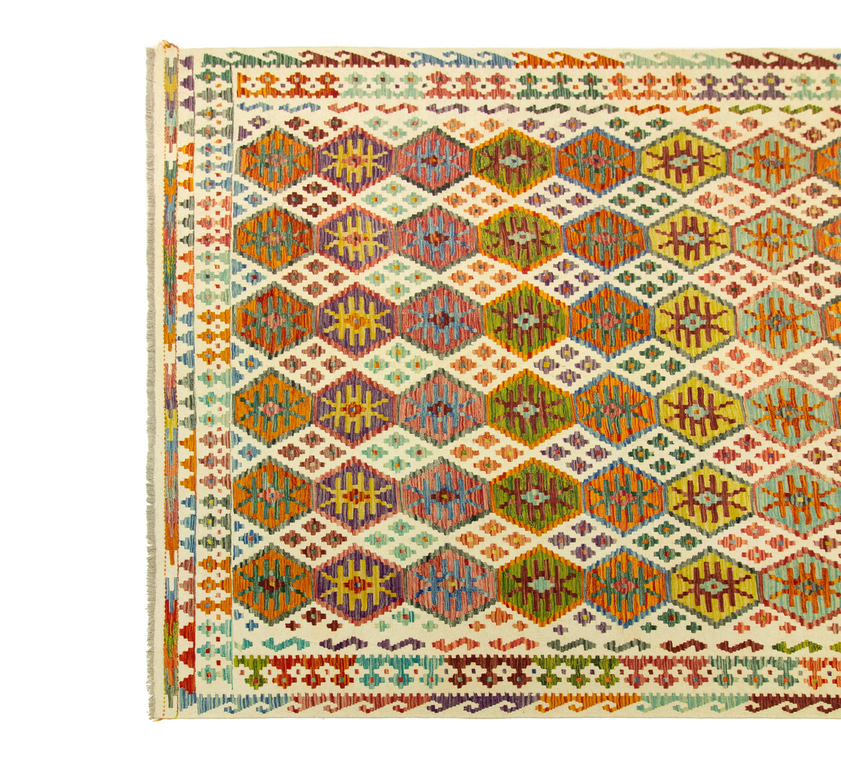 Kilim Afgano | 297 x 258 cm