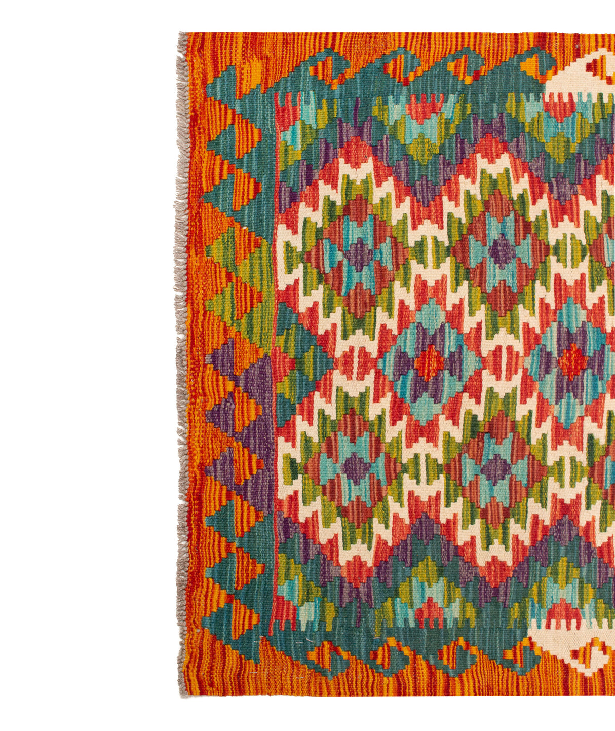 Kilim Afgano | 262 x 84 cm