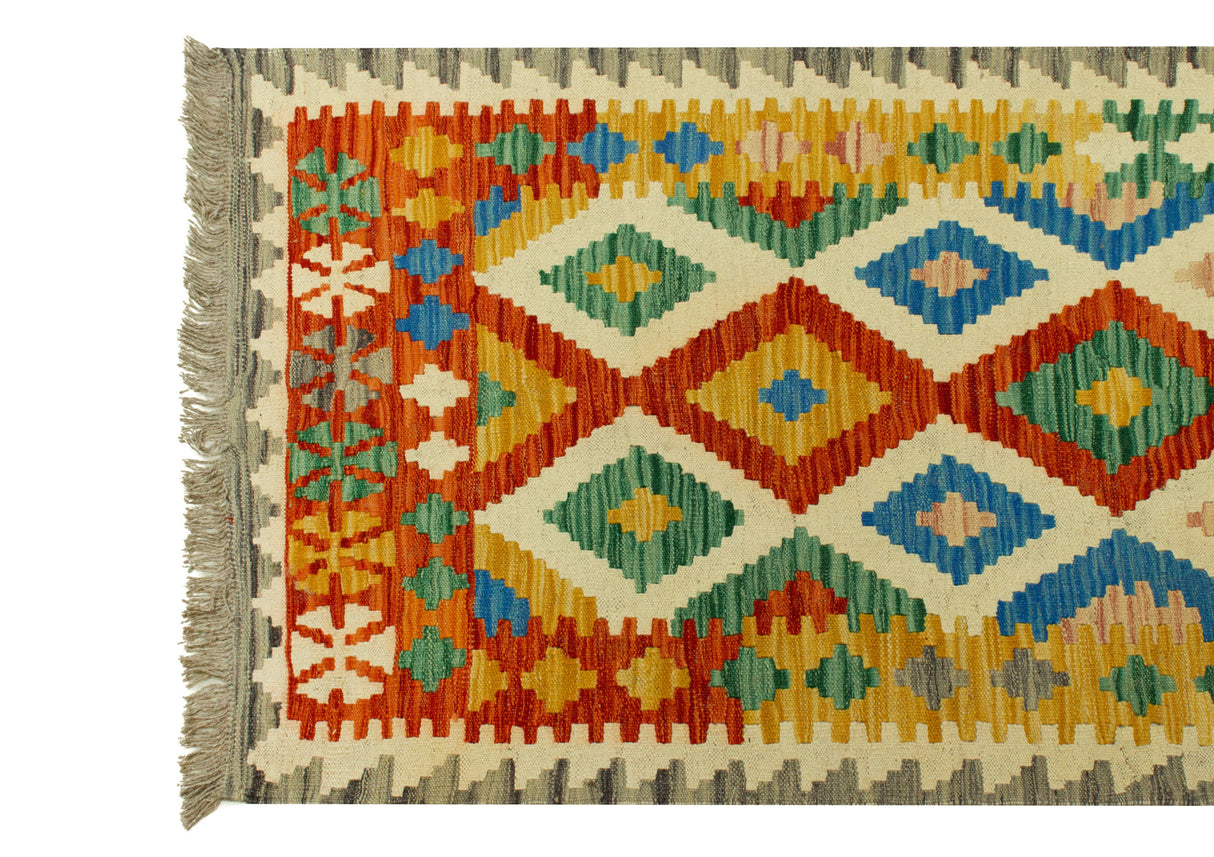 Kilim Afghan | 242 x 90 cm