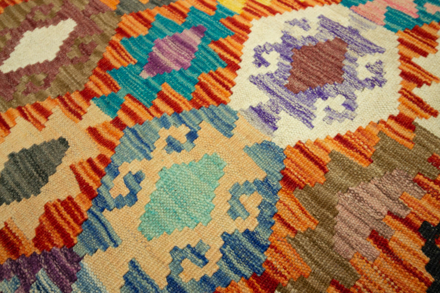 Kilim Afgano | 392 x 84 cm