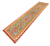 Kilim Afgano | 385 x 81 cm