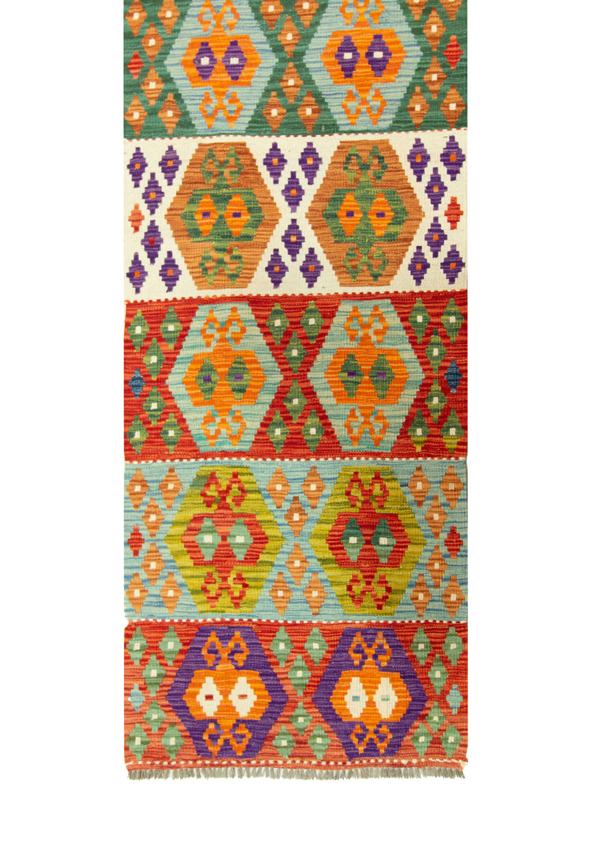 Kilim Afgano | 488 x 81 cm