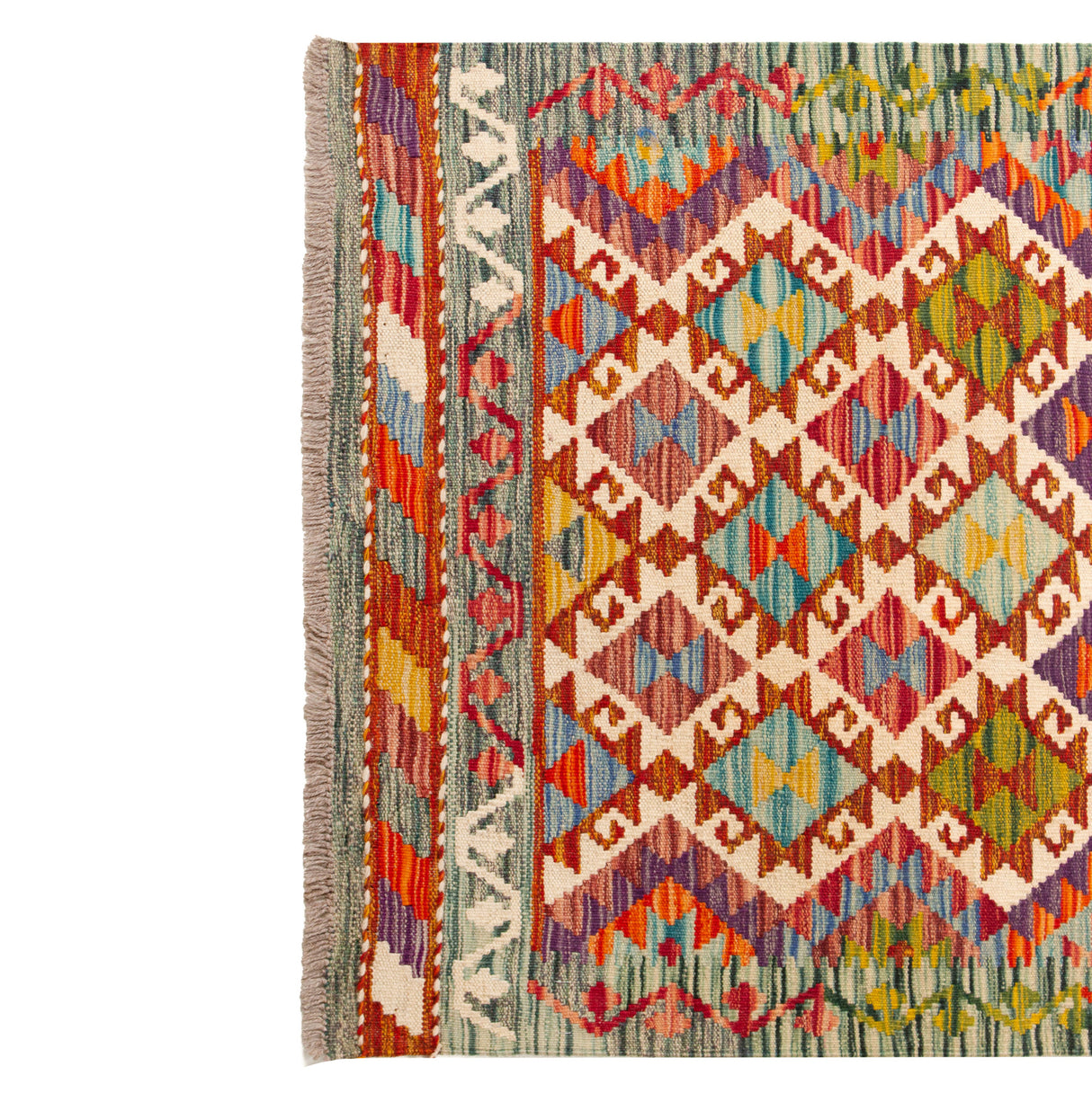 Kilim Afgano | 393 x 78 cm