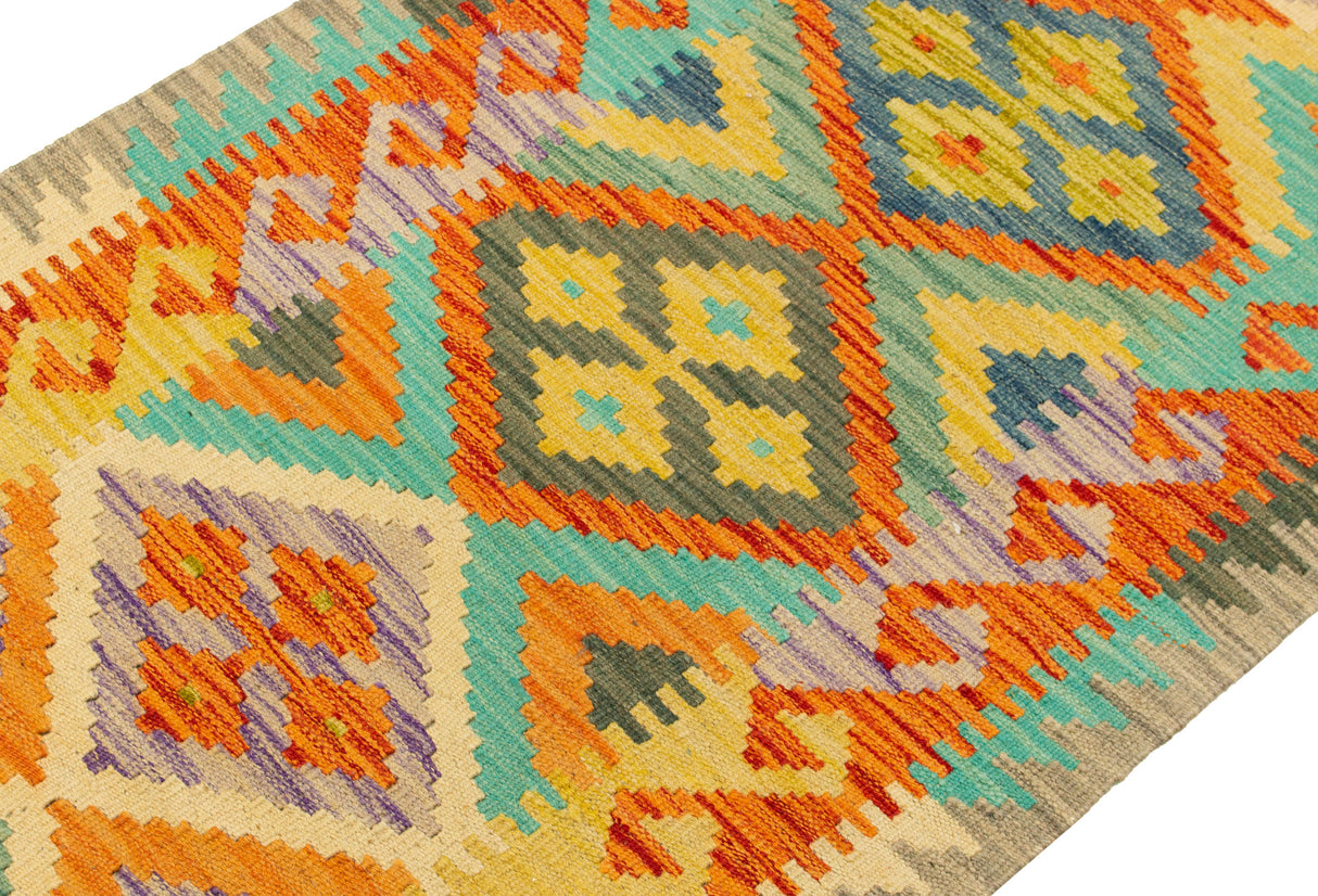 Kilim Afghan | 202 x 74 cm