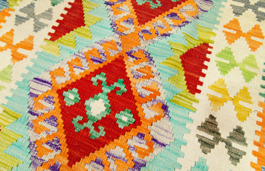 Kilim Afgano | 203 x 74 cm